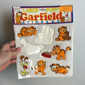 Vintage Garfield Puffy Stickers